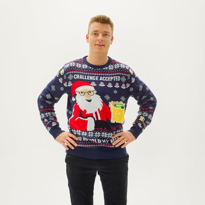 Ho Ho Hold My Beer College-Tröja Herr
