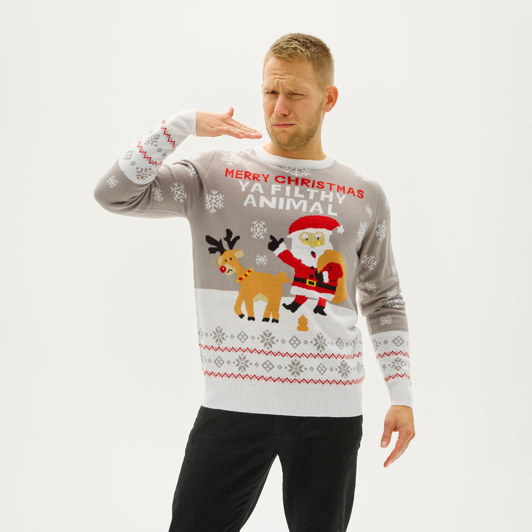 Ya Filthy Animal Christmas Tröja Herr