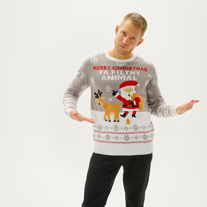 Ya Filthy Animal Christmas Tröja Herr