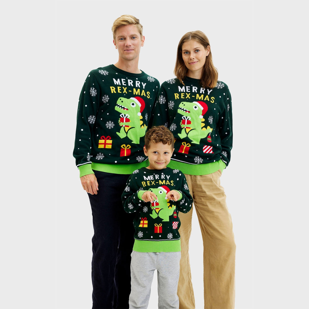 Funny Dino Christmas Tröja Herr