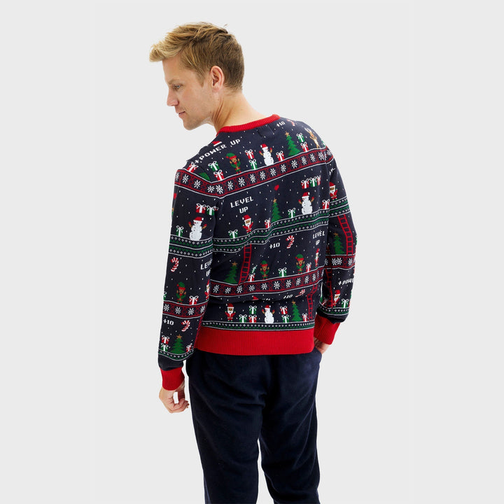 Vintage Gamer Christmas Tröja Herr