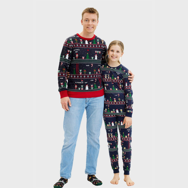 Vintage Gamer Christmas Tröja Herr