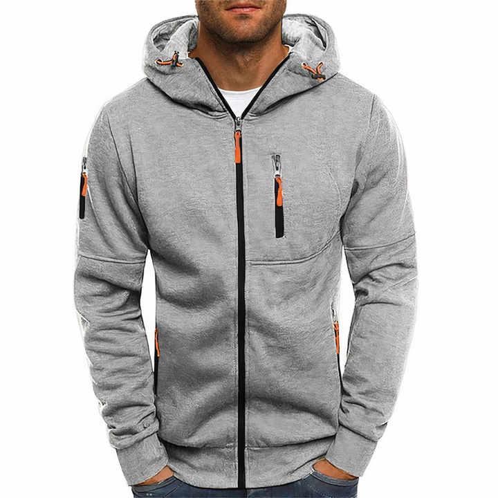 med Huva Skjorta med Dragkedja