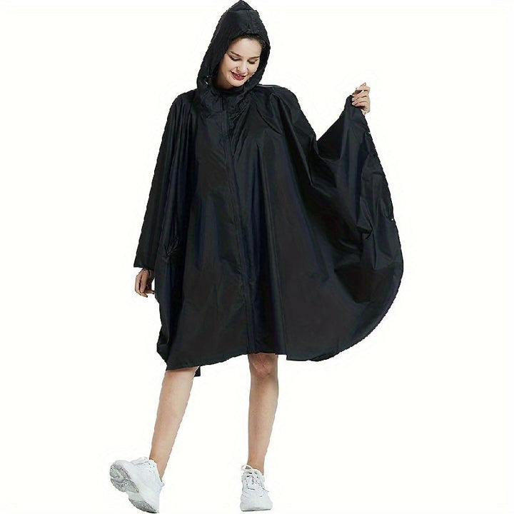 Vattentät Raincoat med Dragkedja och Ficka för Daily Use och Adventures