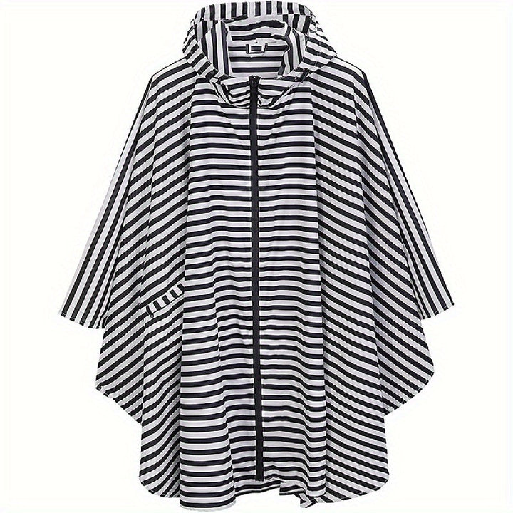 Vattentät Raincoat med Dragkedja och Ficka för Daily Use och Adventures