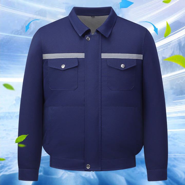 Unisex Nan Cooling Work Jacka med Integrated Ventilation System