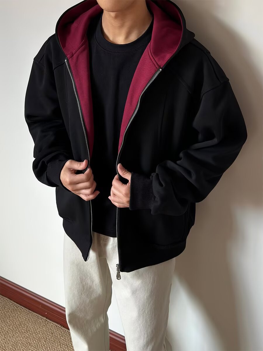 Herr Sportig Fleece Jacka