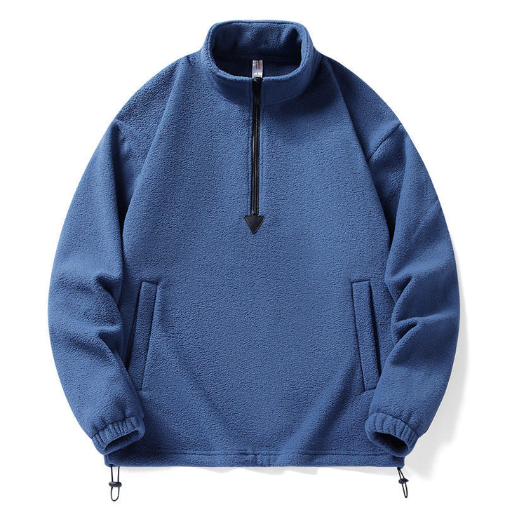 Herr Premium Fleece Pullover med Ståkrage