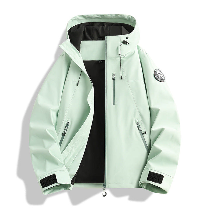 Herr Three-Piece Softshell Frilufts Jacka med Avtagbar Fleecefoder och Huva