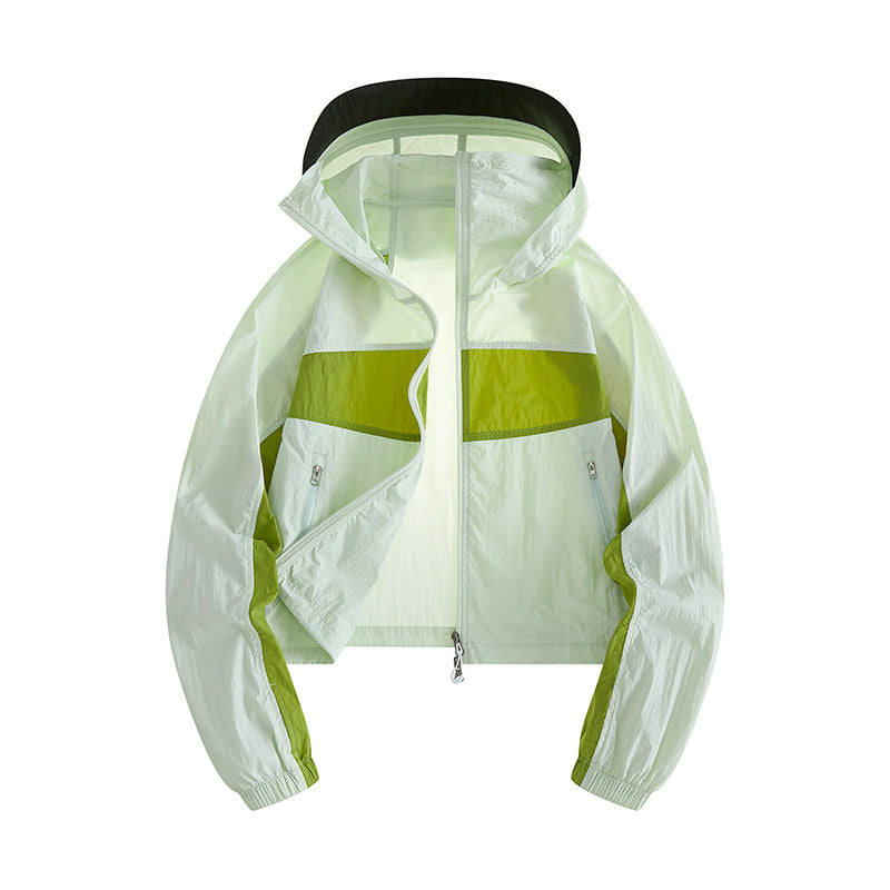 Dam Lätt Windbreaker Jacka med Justerbar Huva