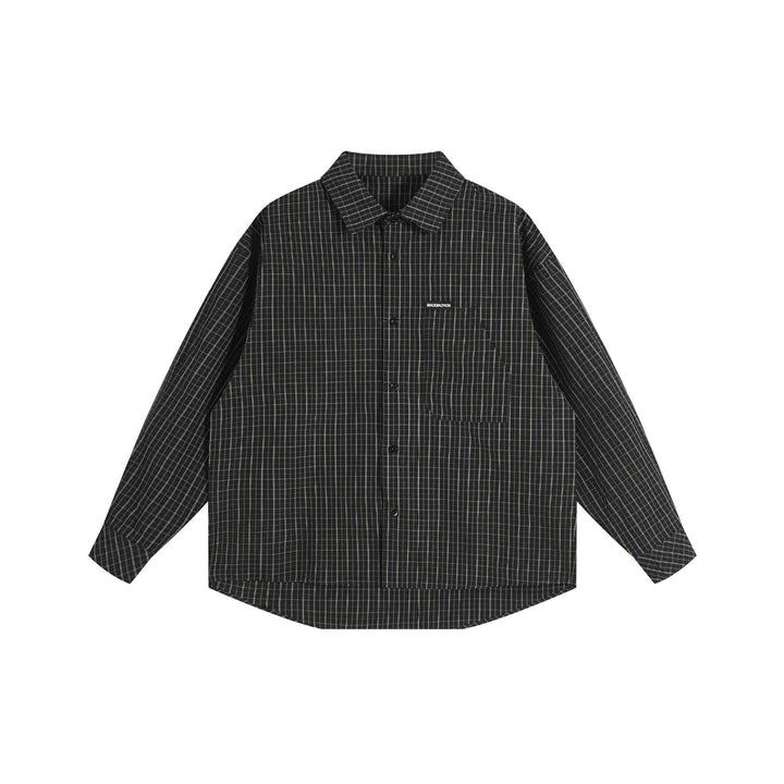 Unisex Boxig Skjorta Jacka i Oversized Boxig Skärning med Kent Krage, Breast Ficka, och Extended Back Fåll