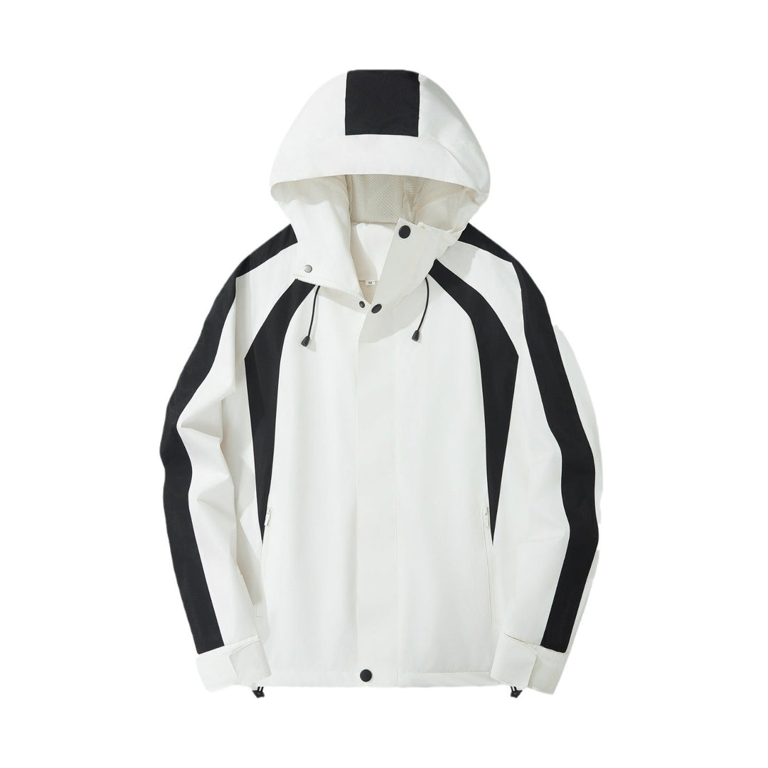Dam Urban med huva Anorak med kontrasterande Panels, Mesh foder &amp; justerbar fåll