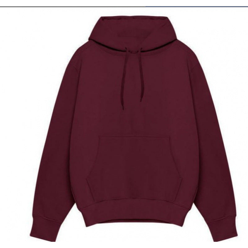 Herr Nan Premium Luvtröja med Känguruficka, Brushed Fleece Interior, Reinforced Neck Seam, och Ribbad Fåll