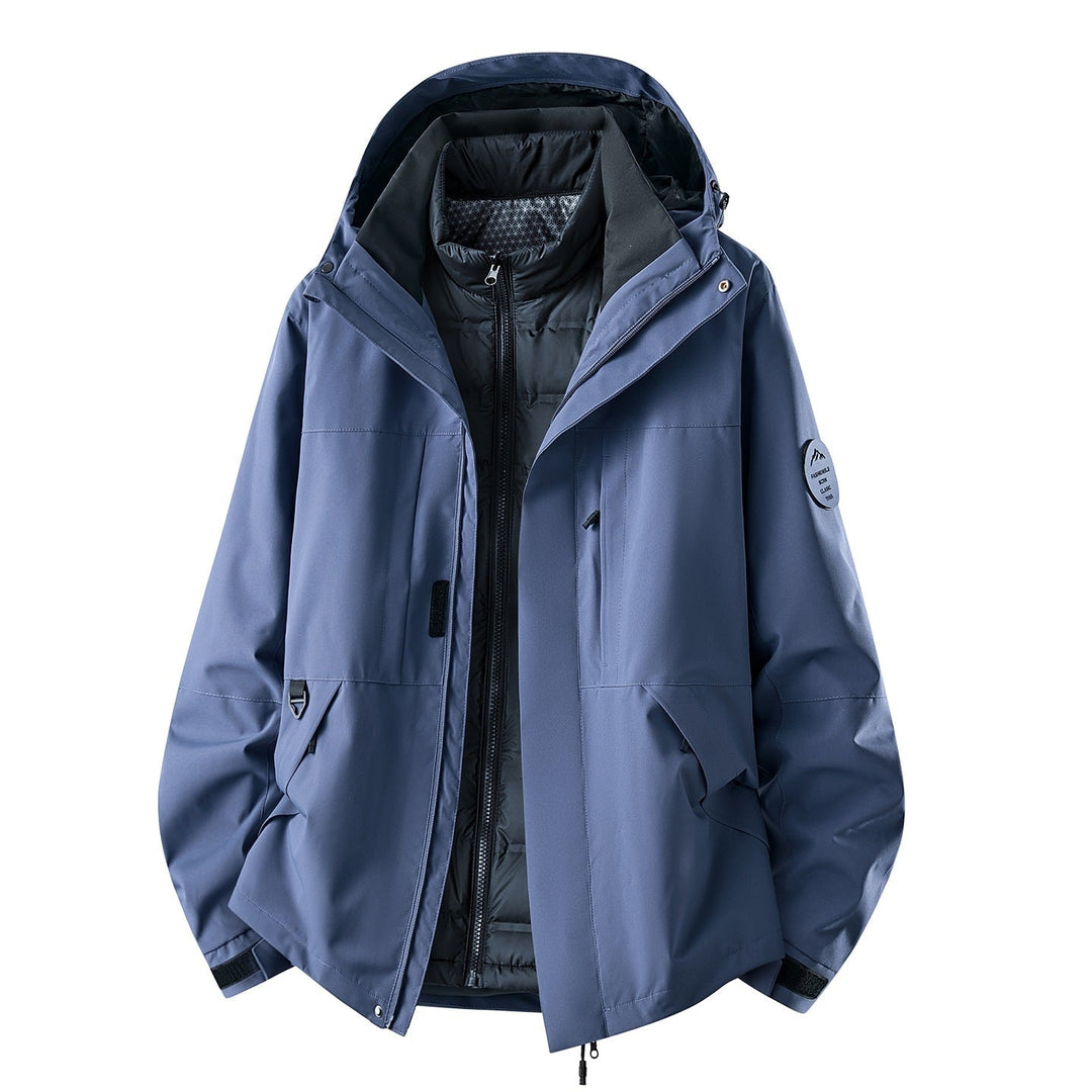 Dam Multifunctional Outdoorjacka med Avtagbar Quiltad Inner Jacka