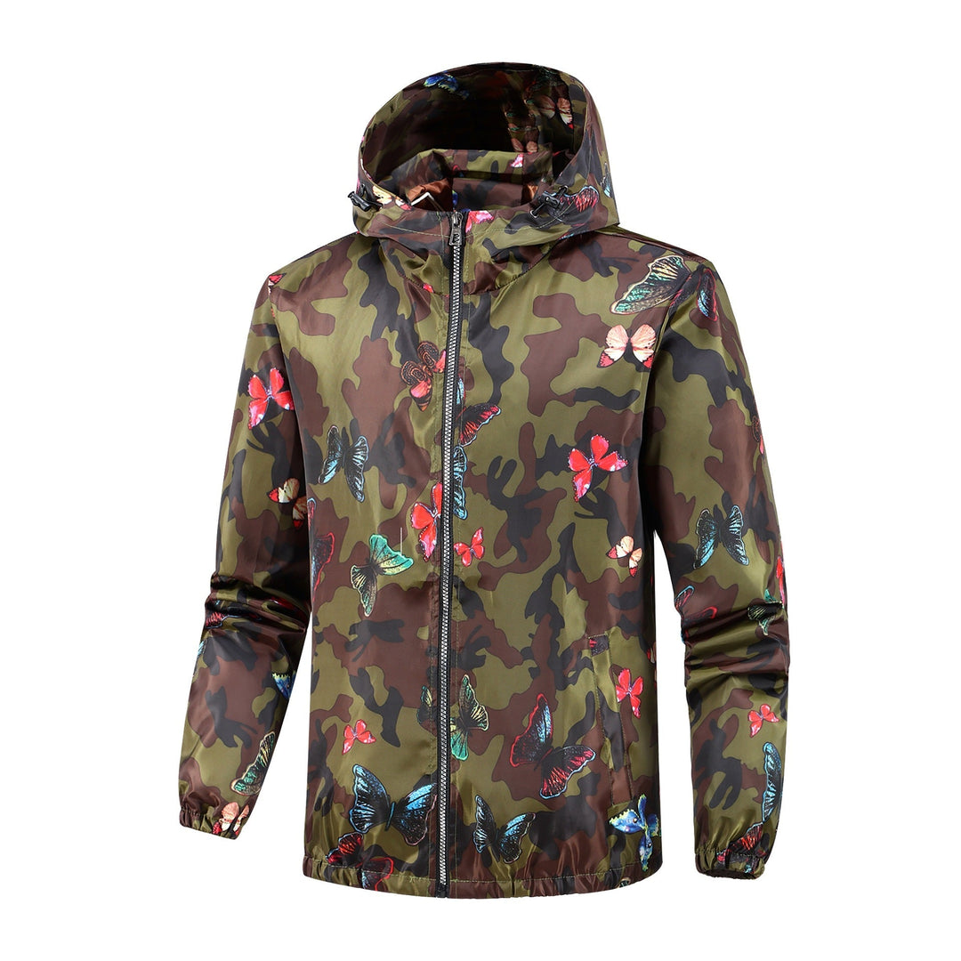 Dam Light Hooded jacka med blommigt mönster