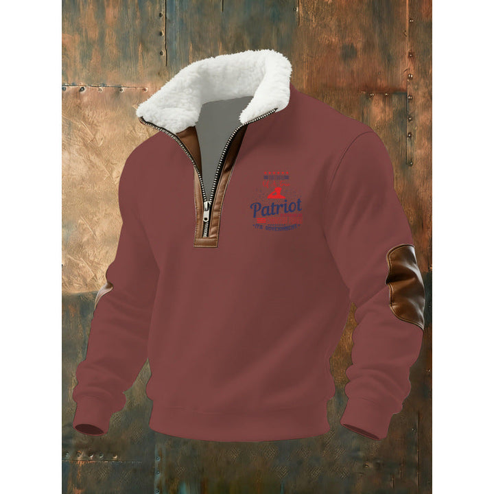 Herr Klassisk Luvtröja med Fleece Detail