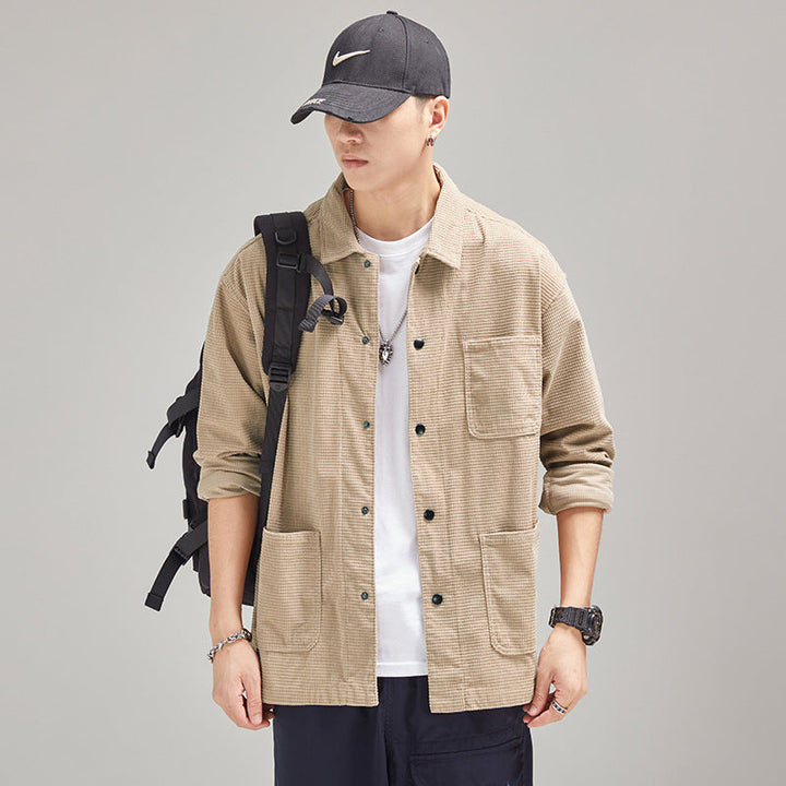 Herr Manchester Arbetskläder Overshirt med Bröst och Utanpåfickor