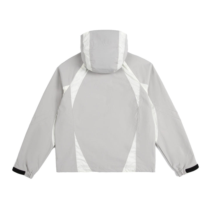 Unisex Lätt Rain och Softshell Jacka med Huva, Adjustable Fåll och Fickor med Dragkedja