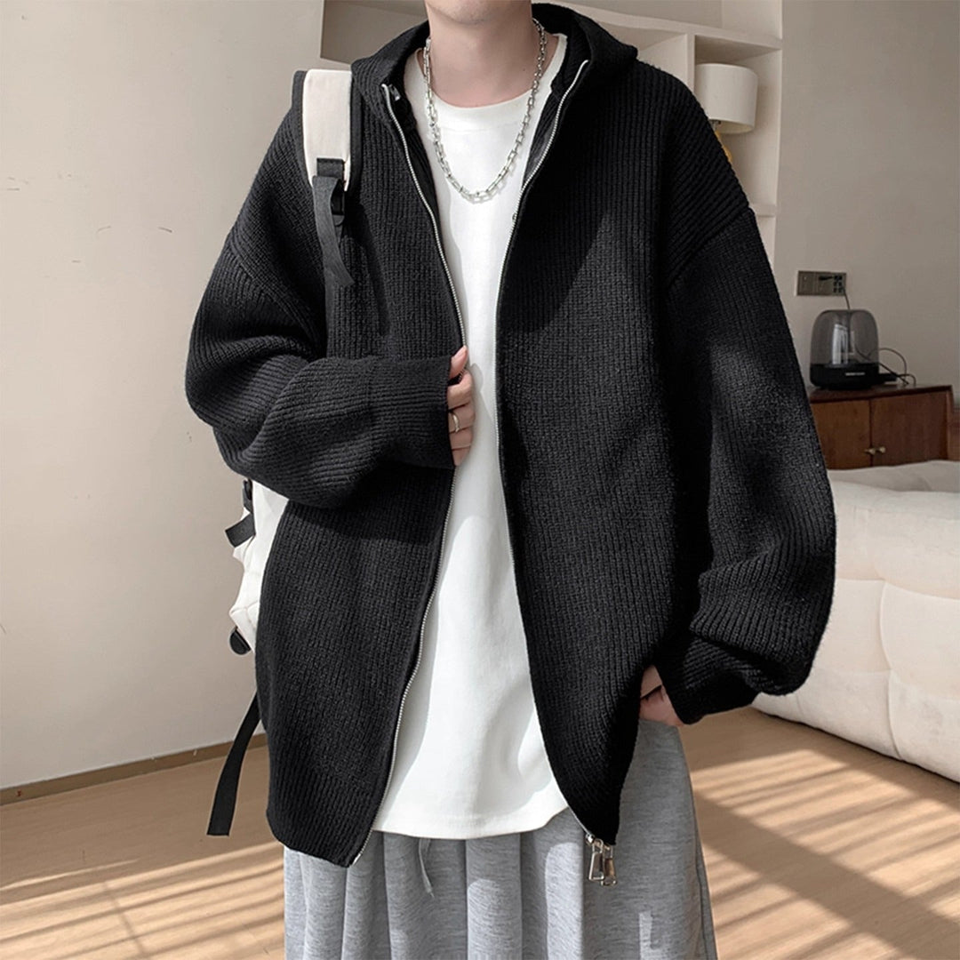 Herr Modern Luvtröja Cardigan med Dragkedja