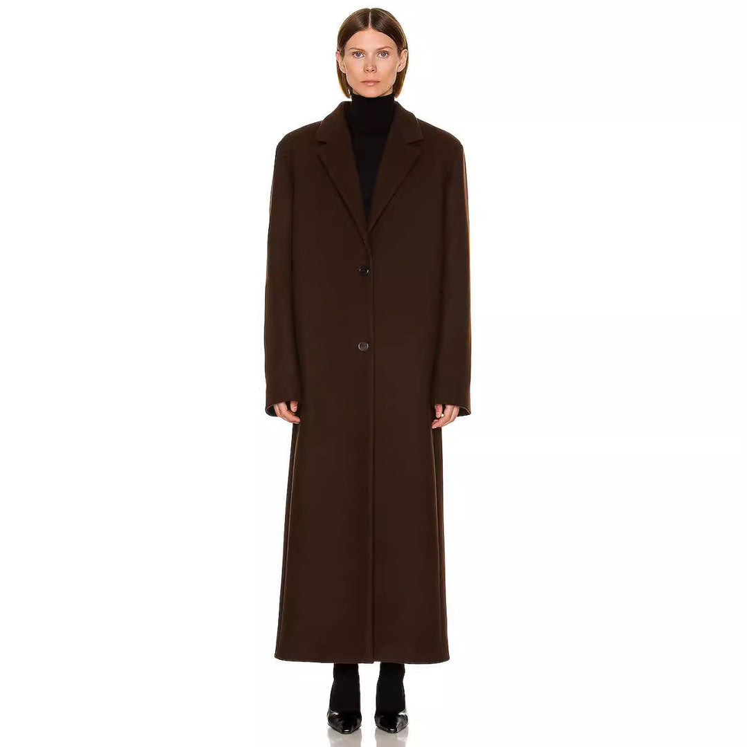 Dam Maximal One-knapp kappa in oversize skärning med klassisk Lapel