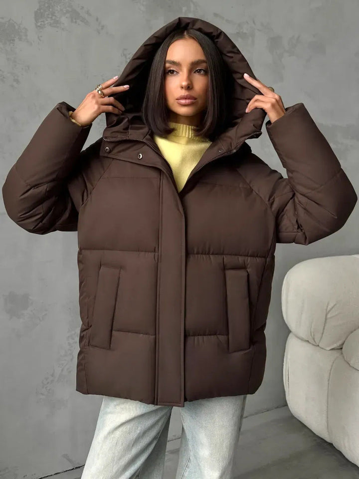 Dam modern oversized dunjacka