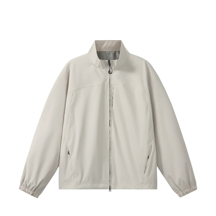 Unisex Lätt, Packable Funktionell Jacka i Oversized Boxig Skärning med Ståkrage