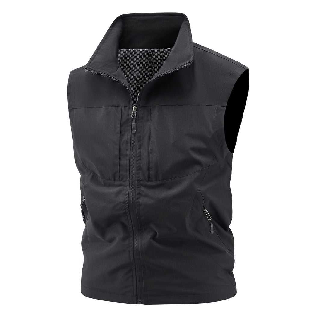 Dam Andningsbar Softshell Väst med Stå Krage och Tailored Skärning