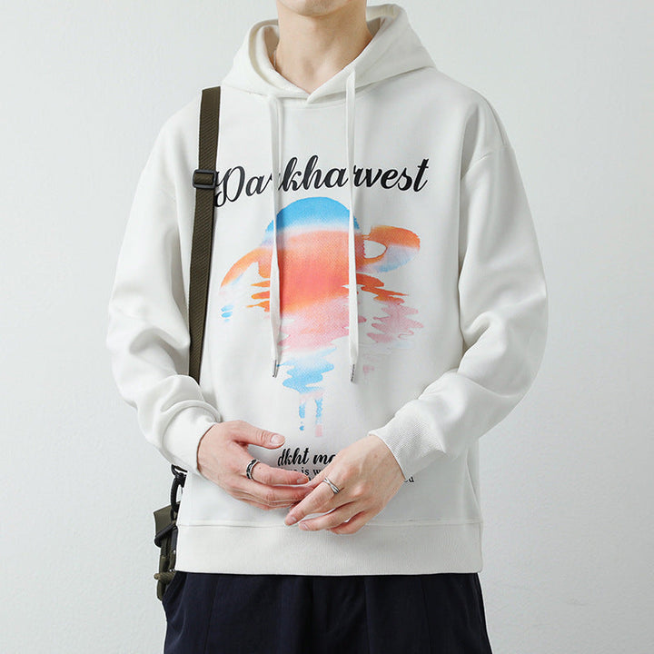 Herr Modern Luvtröja med Creative Graphic Tryck