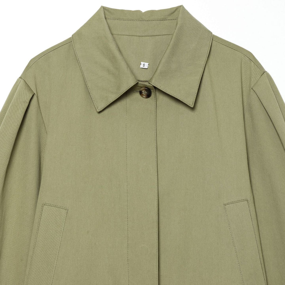 Dam kort Boxy Utility jacka med Pleats och Flap fickor