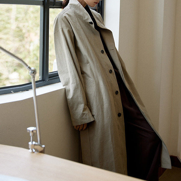Dam Urban lång trenchcoat