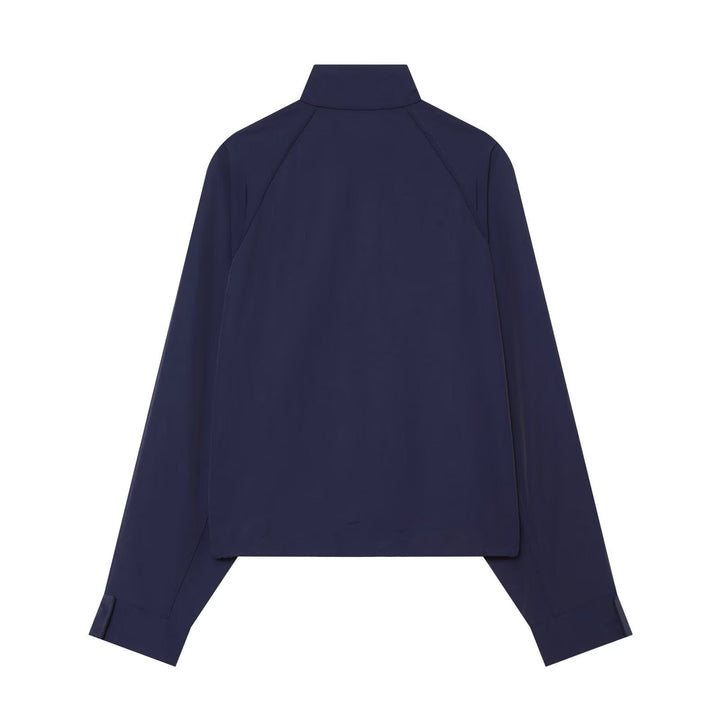 Dam Lätt Colorblock Windbreaker med Stå Krage och Raglan Ärmar
