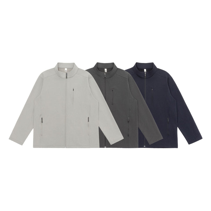 Unisex Lätt Softshell Jacka med Ståkrage och Fickor med Dragkedja