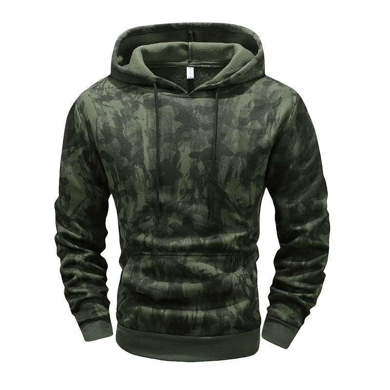 Herr Varm Fodrad med Huva Pullover