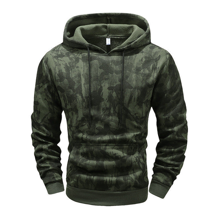 Herr Varm Fodrad med Huva Pullover