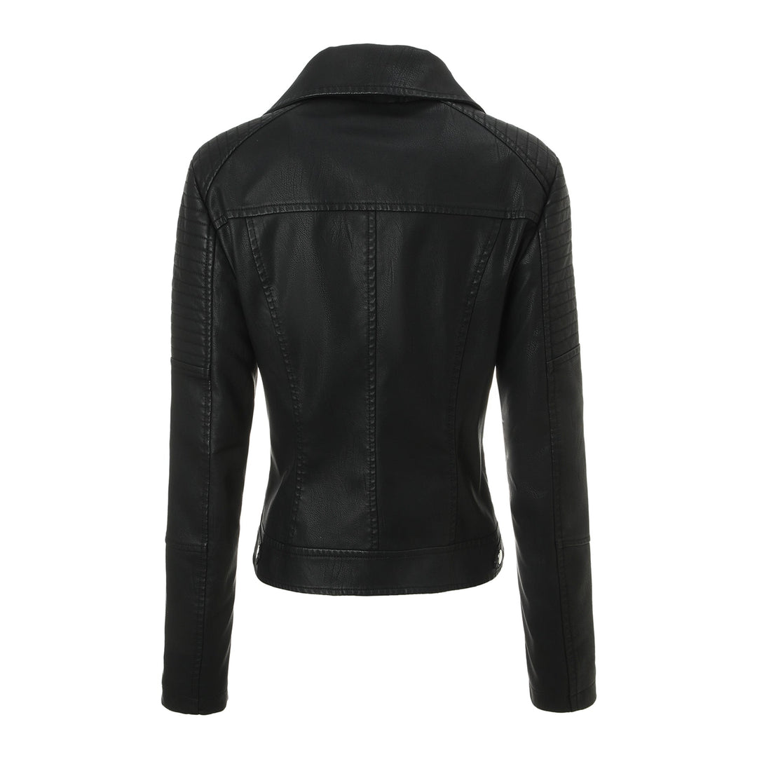 Dam Bikerjacka med Quiltad Design