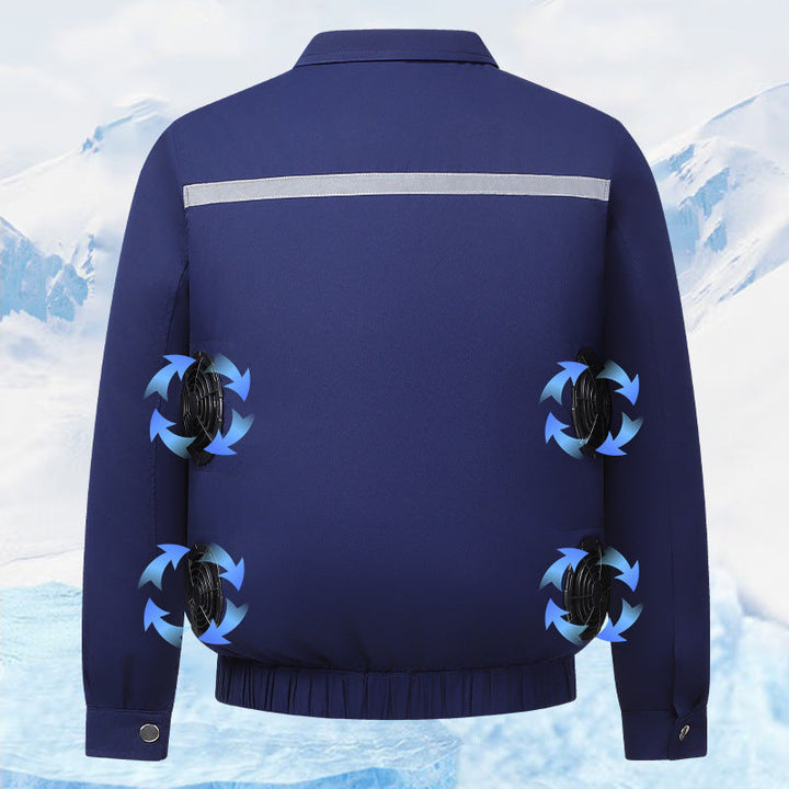 Unisex Nan Cooling Work Jacka med Integrated Ventilation System