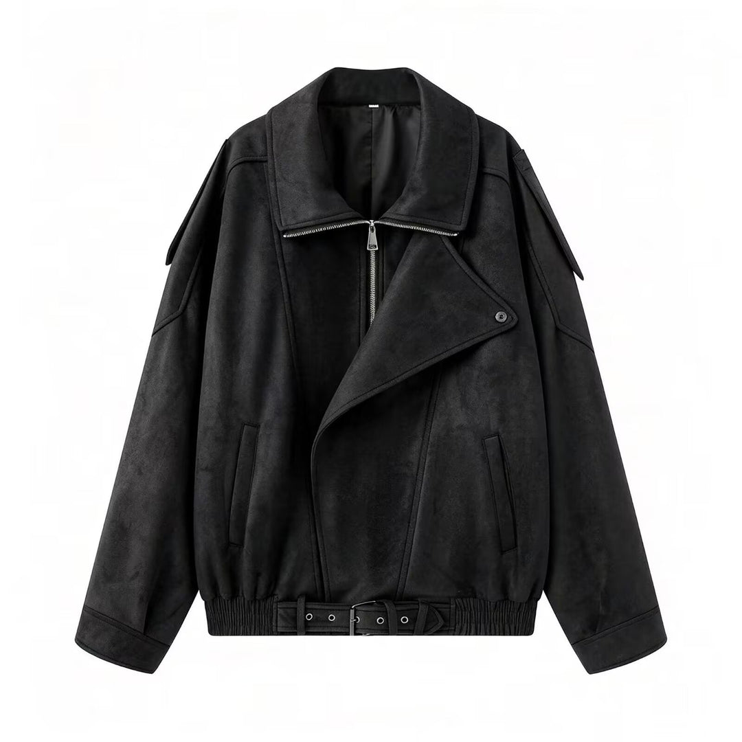 Dam Lätt Vadderad Windbreaker med Stå Krage och Prickig Prick Tryck