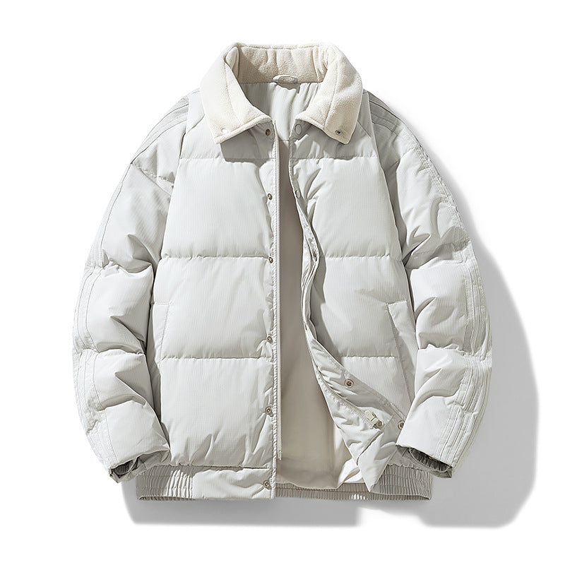 Herr Vadderad Winter-Steppjacke med Teddykragen och Winddichter Thermofüllung