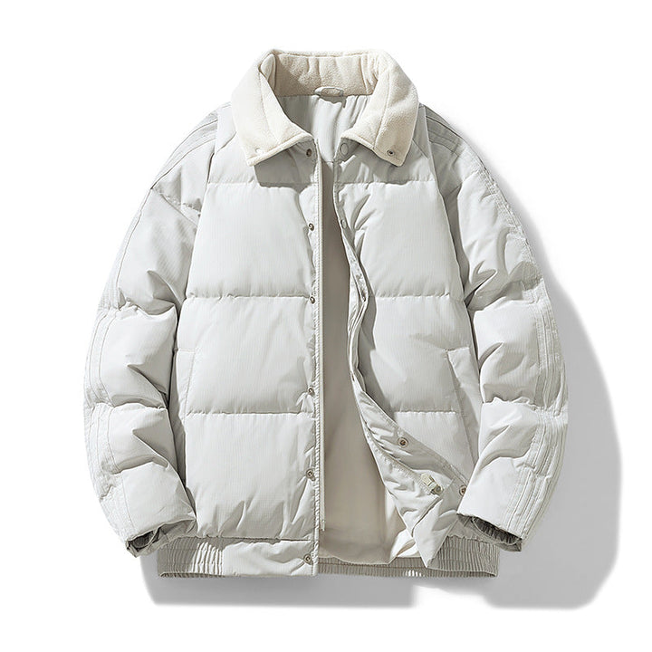 Herr Vadderad Winter-Steppjacke med Teddykragen och Winddichter Thermofüllung