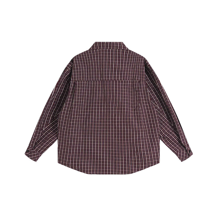 Unisex Boxig Skjorta Jacka i Oversized Boxig Skärning med Kent Krage, Breast Ficka, och Extended Back Fåll