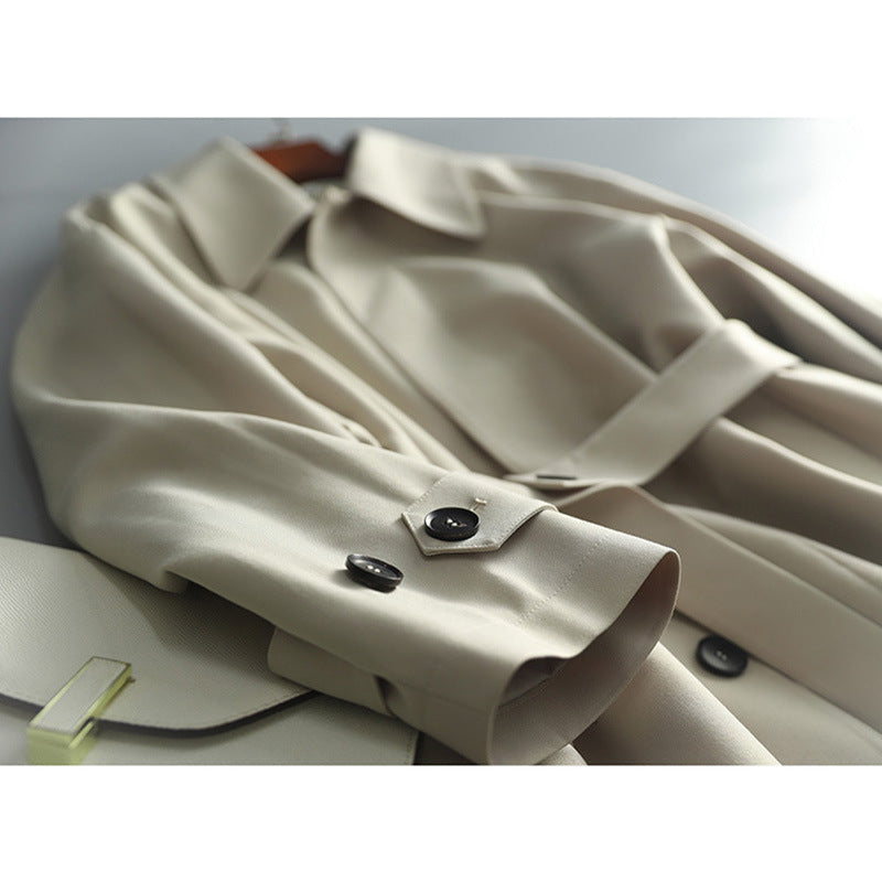 Dam Elegantly skärning trenchcoat