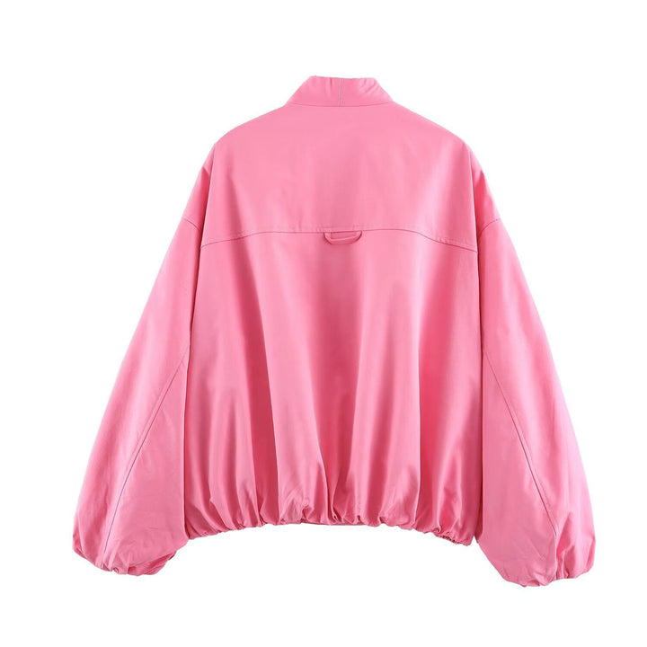 Dam Oversize Kimono Jacka med Balloon Ärmar