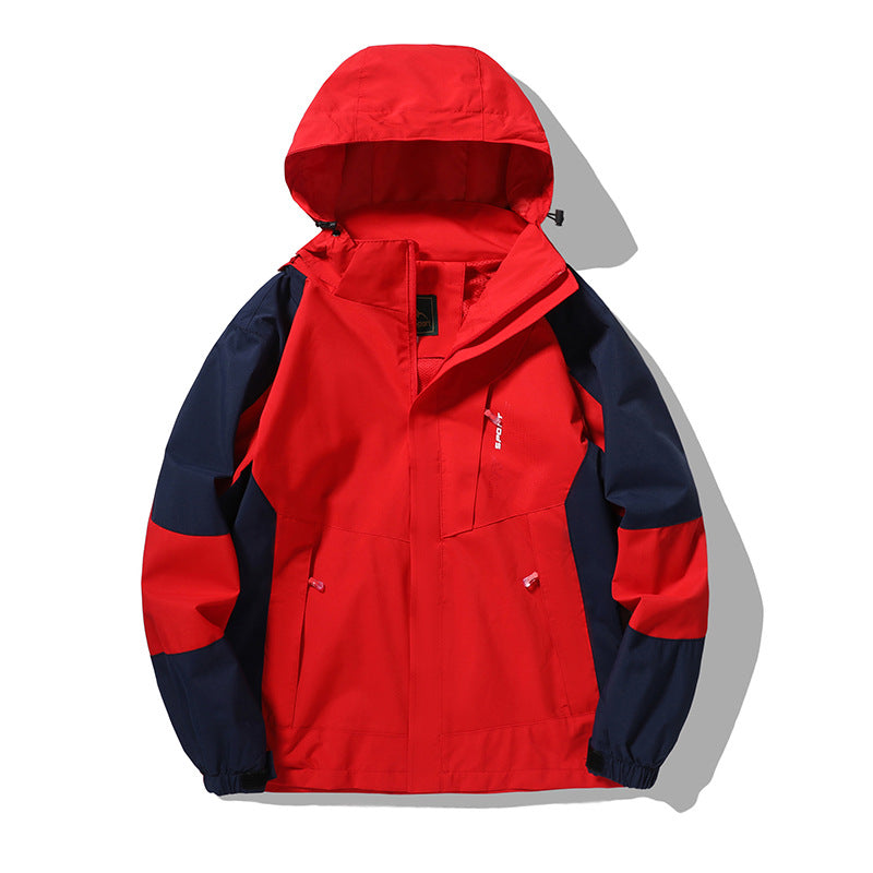 Herr Nano Wind och Water-Resistant Outdoor Luvtröja Jacka med Ventilation Mesh, Adjustable Huva och Concealed Fram Lock