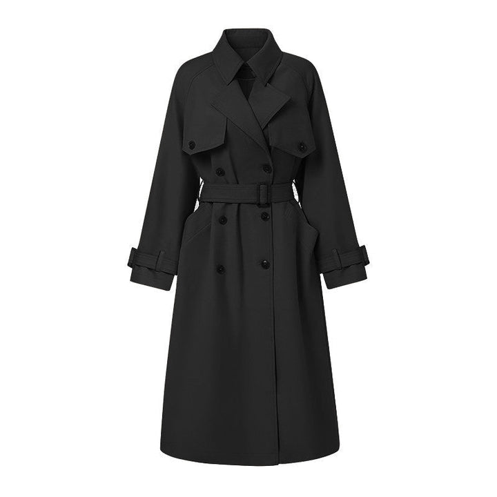 Dam oversize trenchcoat med Double Breasted, midjebälte och Epaulettes