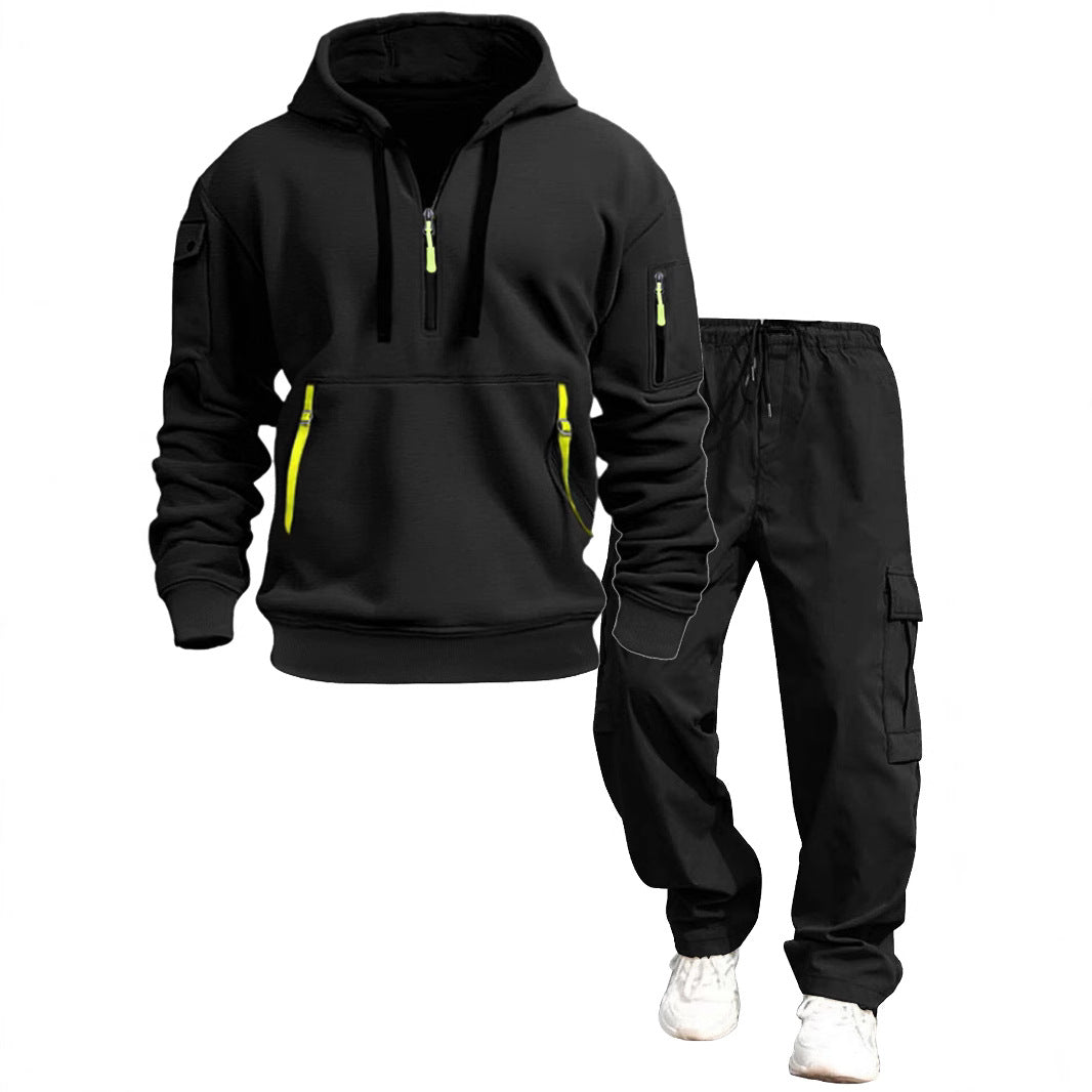Herr Ledig Luvtröja och Jogging Byxor