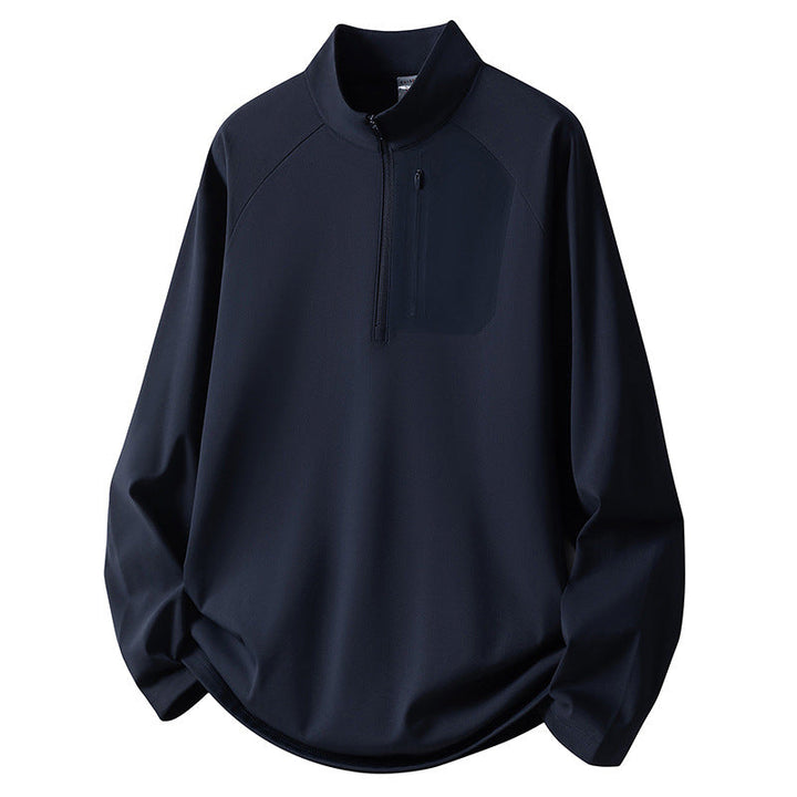 Herr Sport Fleece Pullover med Dragkedja
