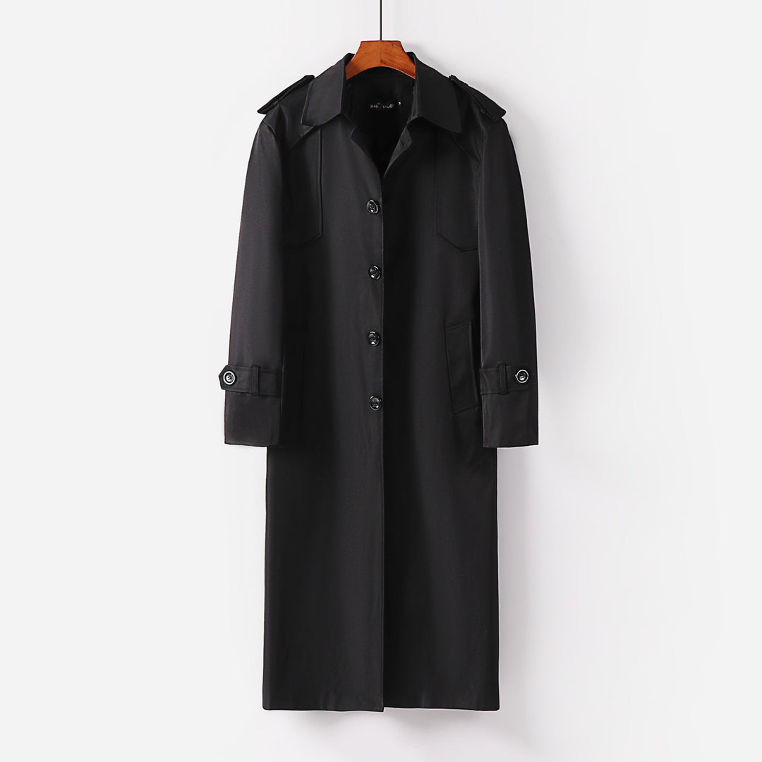 Dam elegant lätt trenchcoat med epaulettes och knappslå