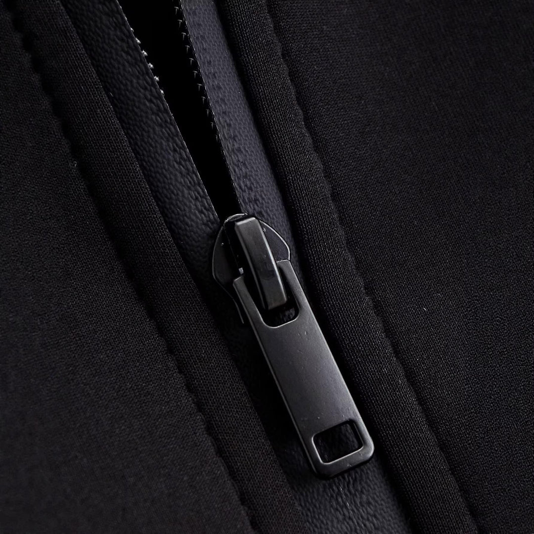 Dam Shaped Neoprene Jacka med Oversize Krage och Tailored Kort Silhuett