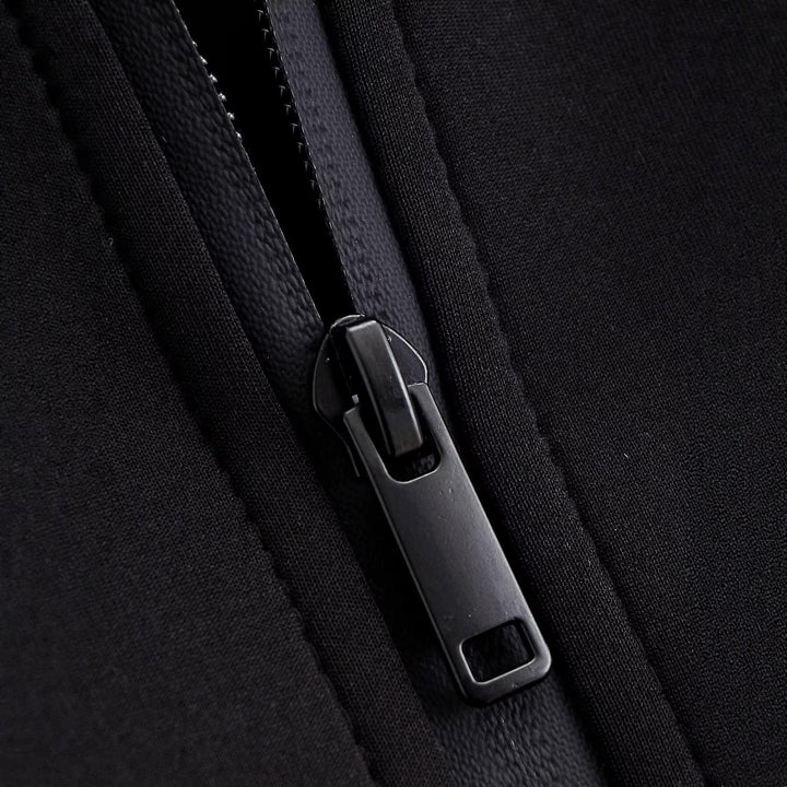 Dam Shaped Neoprene Jacka med Oversize Krage och Tailored Kort Silhuett