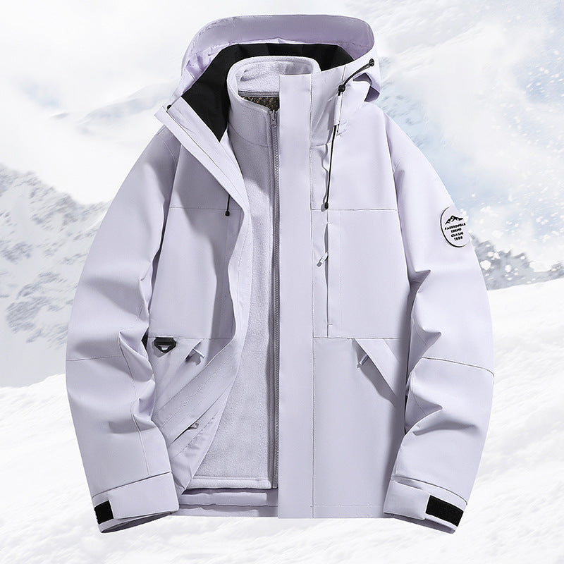 Dam Technical Ski och vinterjacka med Removable inner jacka och Welded Seams